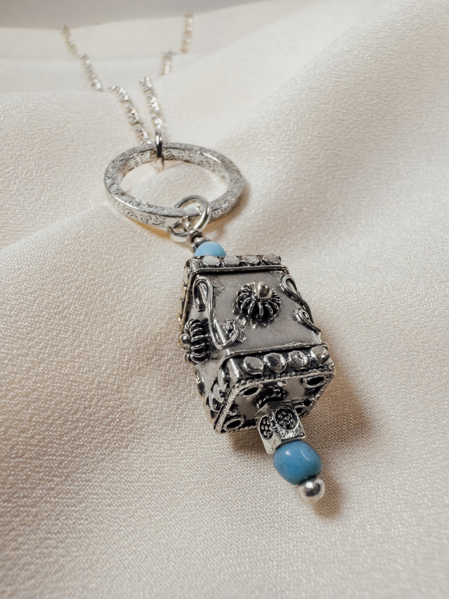 Round Holes and Square Pegs Necklace - Sally Hoffman Designs