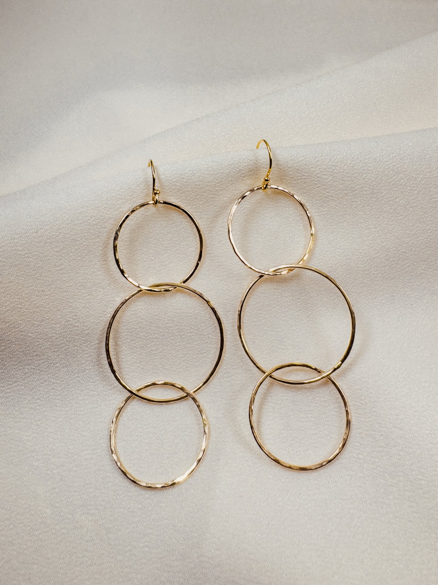Triple Circle Gold Filled Earrings - Sally Hoffman Designs