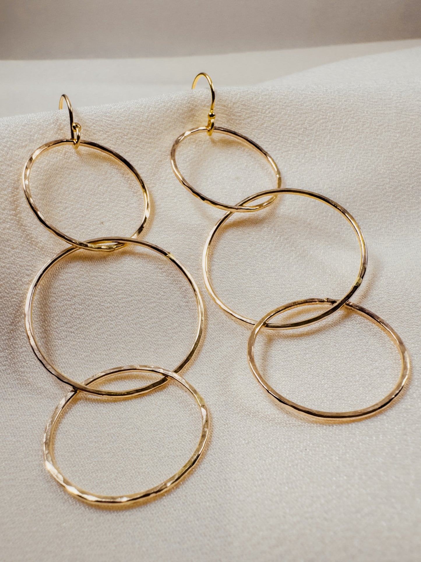 Triple Circle Gold Filled Earrings - Sally Hoffman Designs