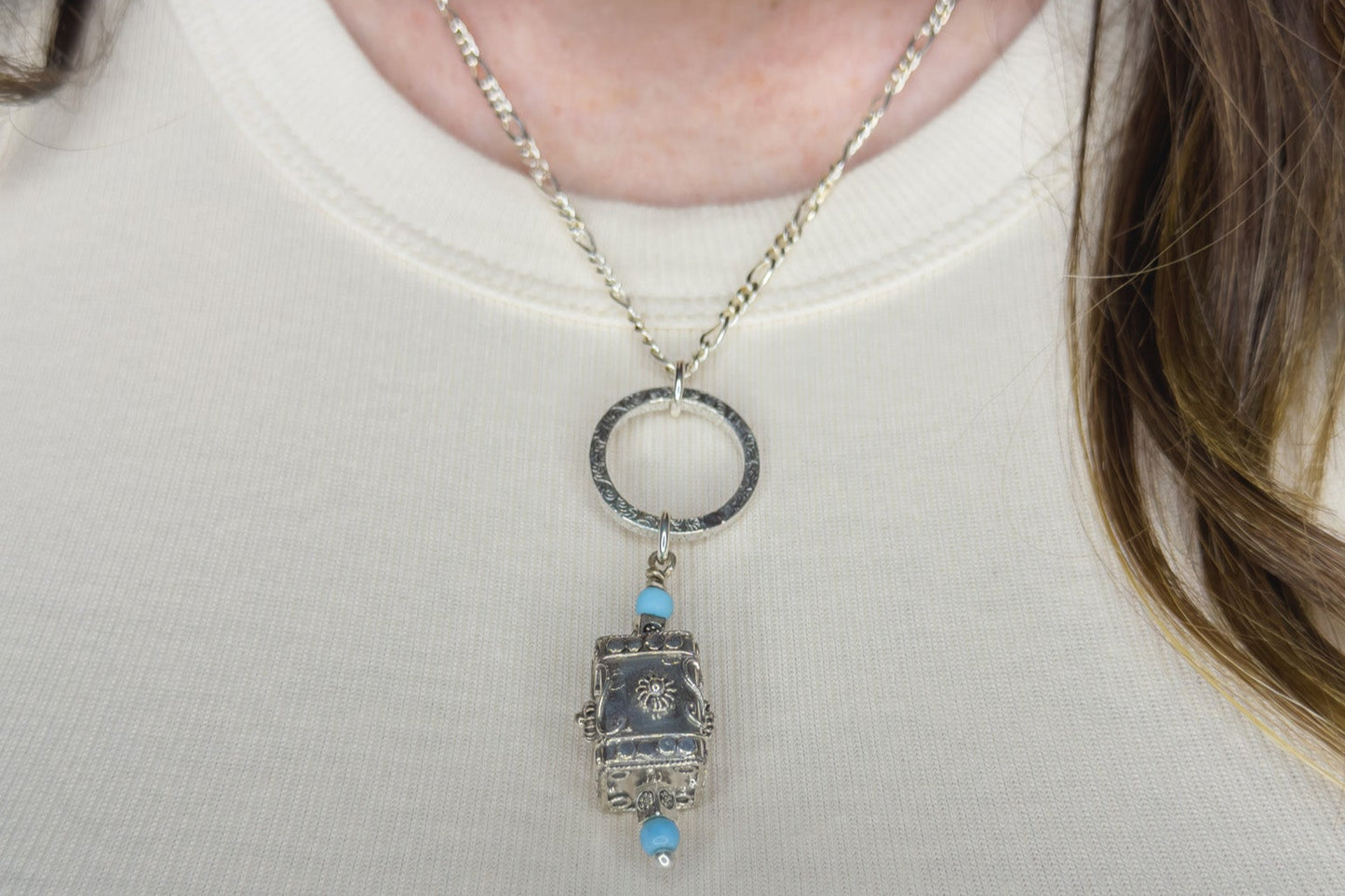Round Holes and Square Pegs Necklace - Sally Hoffman Designs