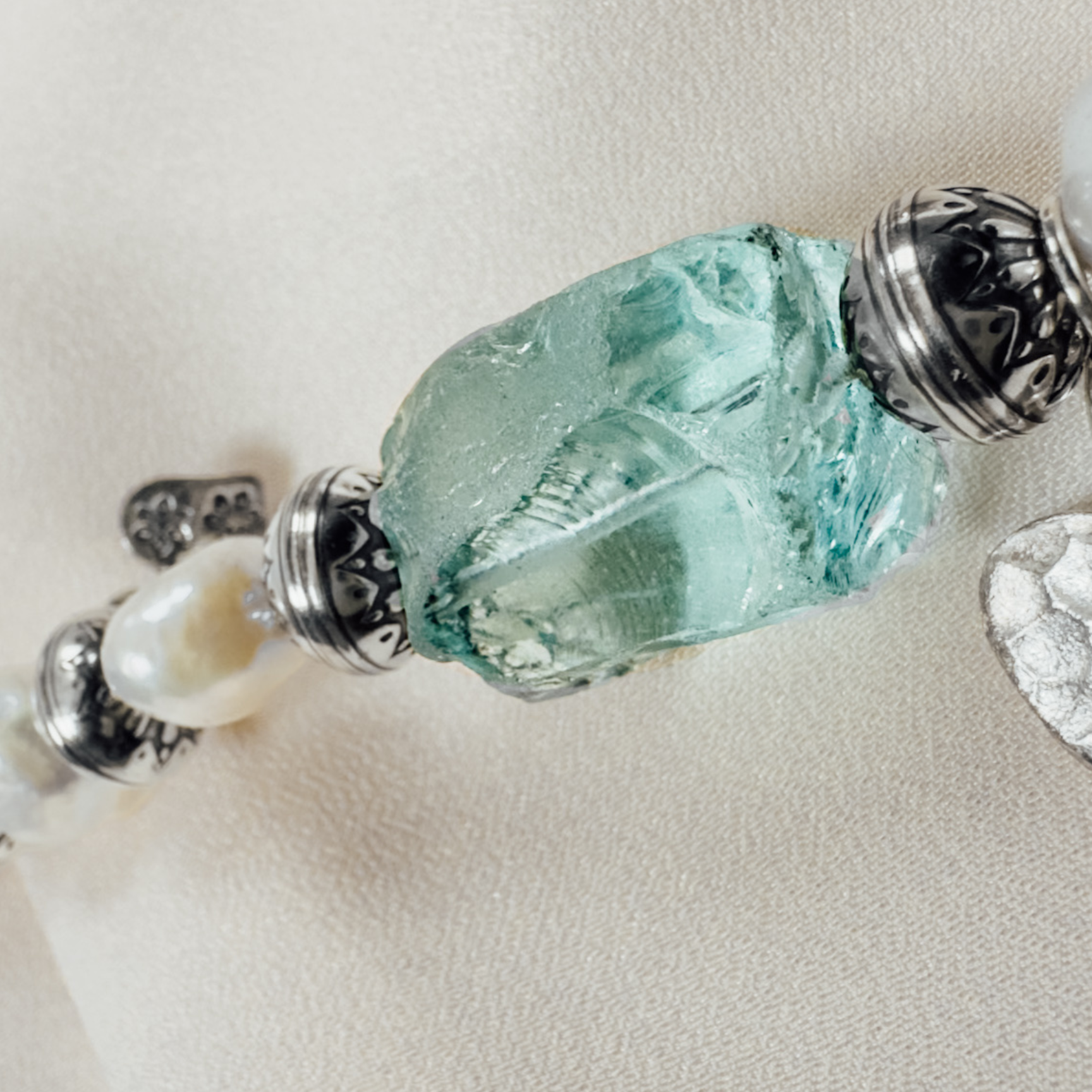 Pearls, Sterling Silver and Ice