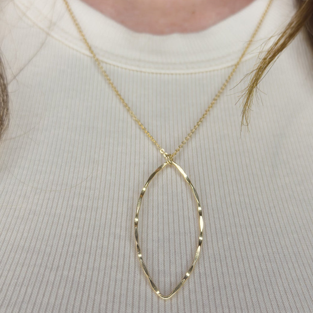 Gold-Filled Marquis Necklace - Sally Hoffman Designs