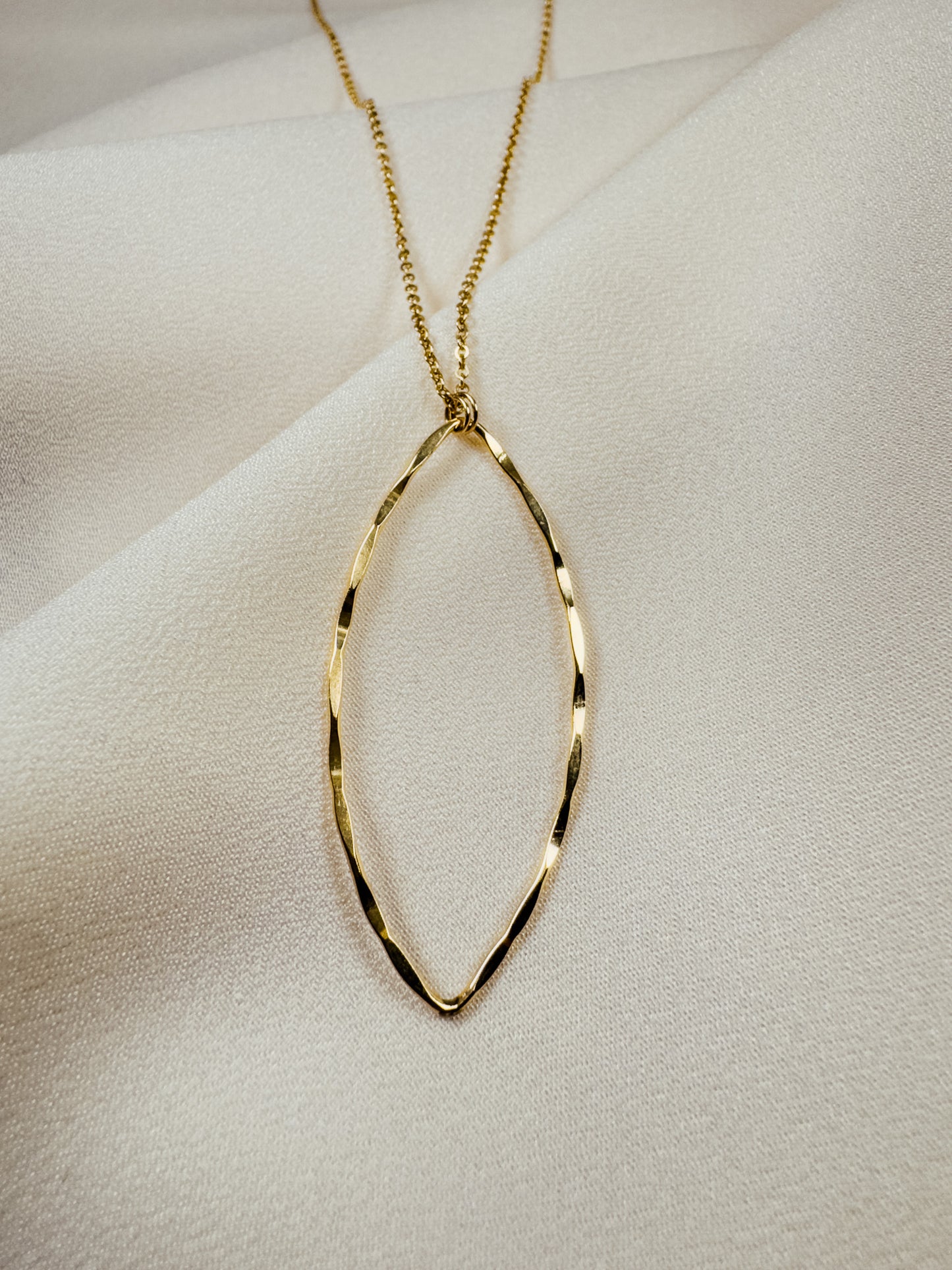 Gold Filled Marquis Necklace