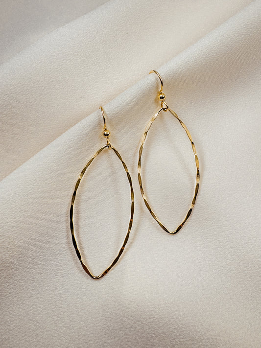 Marquis Shaped Dangle Earring