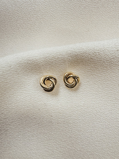 Gold Filled Knot Post Earring