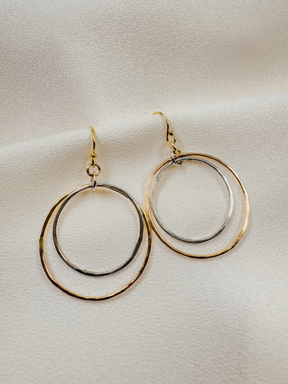 Gold-Filled And Sterling Silver Hoops