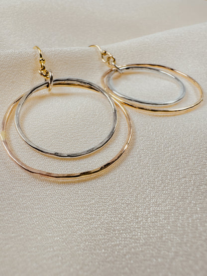 Gold-Filled And Sterling Silver Hoops