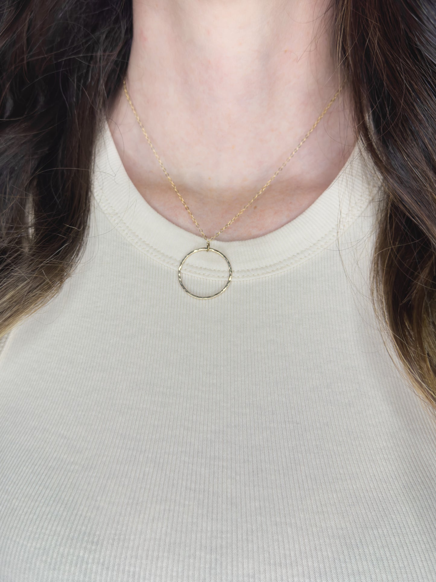 Gold-Filled Circle Necklace