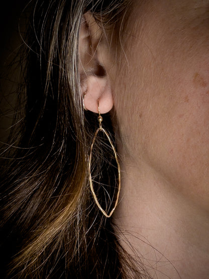 Marquis Shaped Dangle Earring