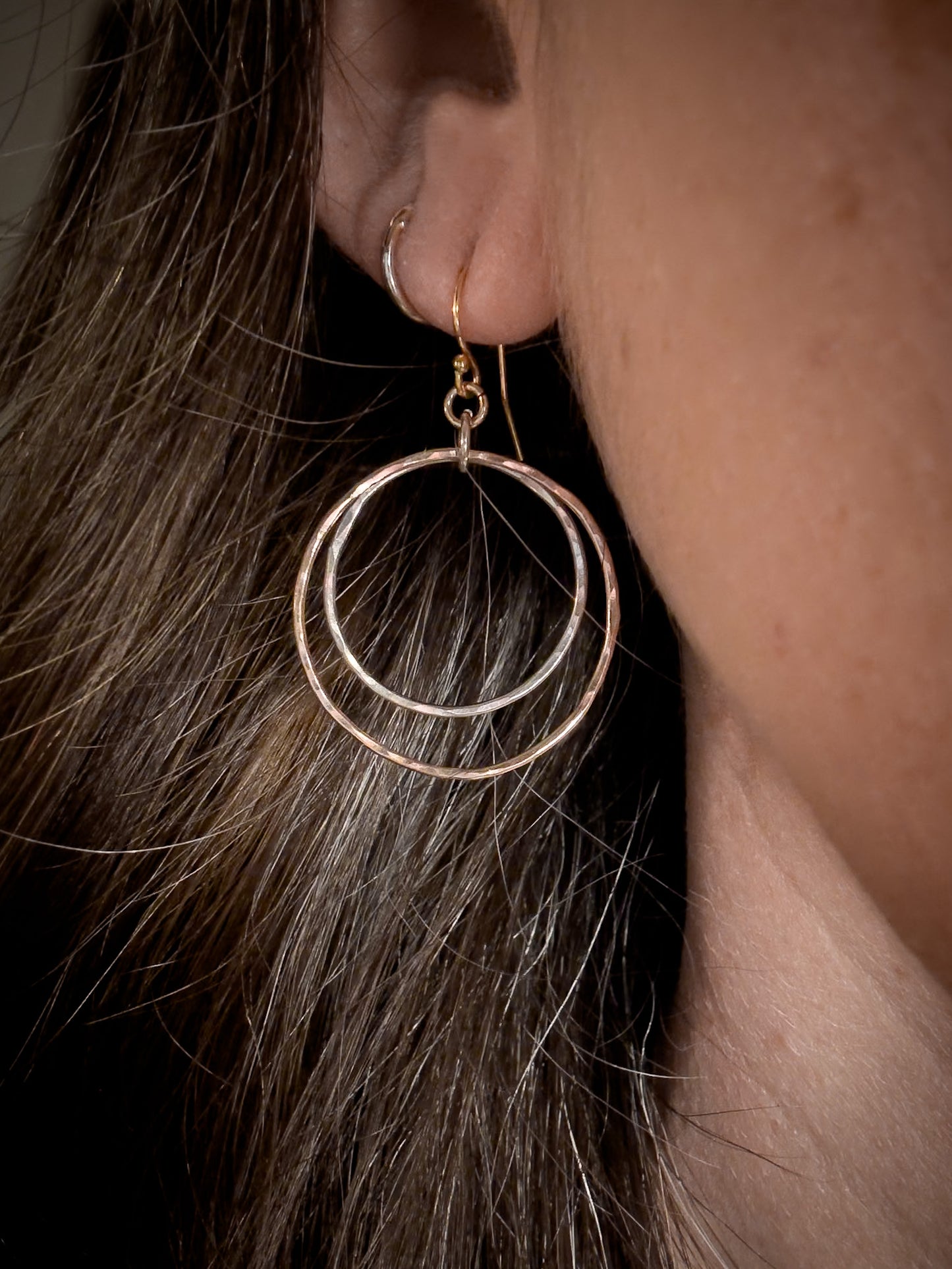 Gold-Filled And Sterling Silver Hoops