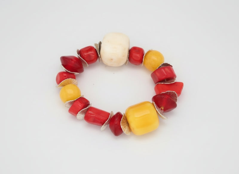 Handmade Red Sorbet Bracelet - Sally Hoffman Designs
